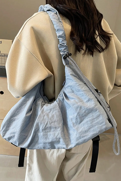 'Alondra' Ruched Drawstring Crossbody Bag - Celes Fashion
